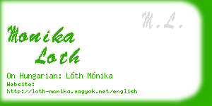 monika loth business card