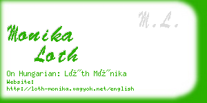 monika loth business card